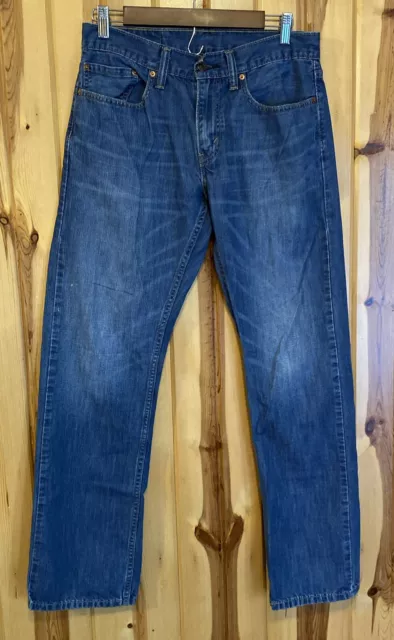 Levis Jeans Mens 31x32 Blue Denim 514 Slim Straight Leg Medium Wash 100% Cotton