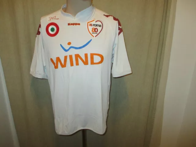 AS Rom Original Kappa 80 Jahre Jubiläums Auswärts Trikot 2007/08 "WIND" Gr.M- L