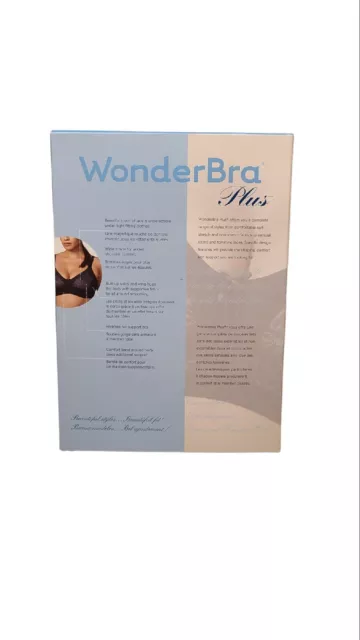 WonderBra Plus 40DD Wireless All Around Smoothing Side And Back Style W1985 3