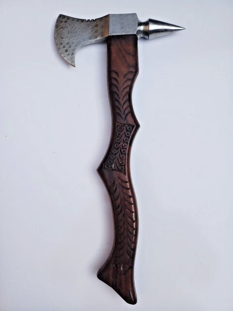 Custom Hand Forged Carbon Steel Tomahawk, Hatchet, Axe , Integral W/ Sheath
