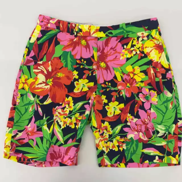 RLX RALPH LAUREN Men's Bermuda Shorts Floral Pink Green Tropical Print ...
