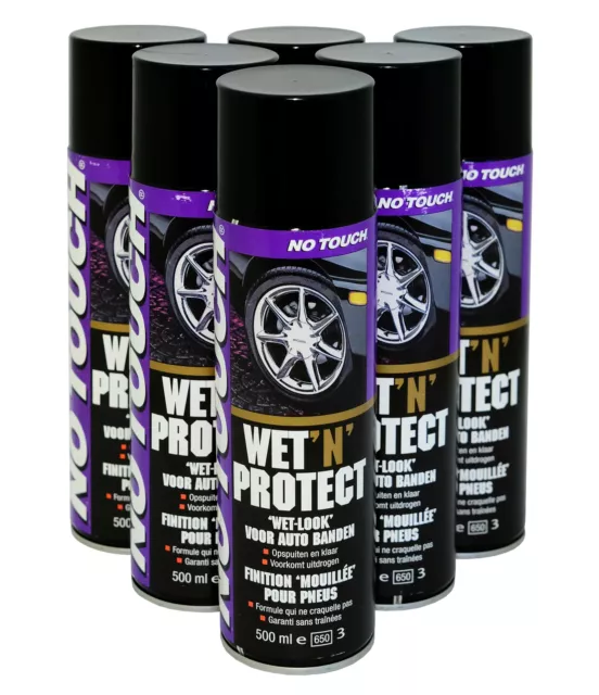 No Touch Wet`n Protect 19,80€/L  Reifenpfleger 6x500mL Ozonschutz Gummi