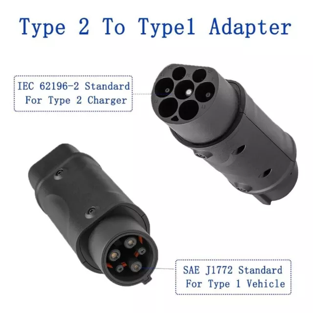 16A / 32A Type 2 to Type 1 Electric EV Car Charging Adapter Connector Socket