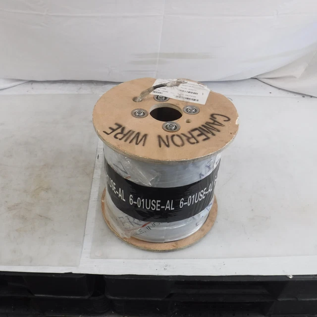 1000' Cameron Wire & Cable 1x6AWG 6-1/C USE-2-RHH-RHW-2 600V Std Aluminum