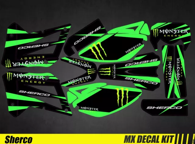 Kit Deco Motorcycle for / MX Decal Kit For Sherco 50 - Monster