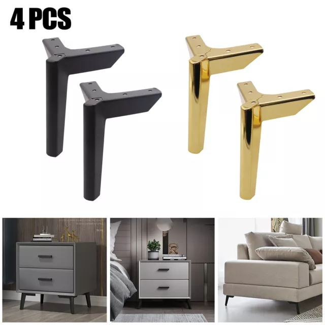 4*-Furniture Legs Metal Table Feet Sofa Dressers Desk Bed Cabinet Replacement AU