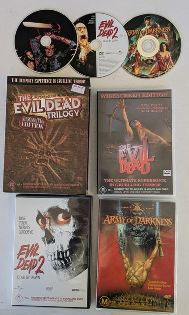 THE EVIL DEAD Trilogy Necronomicon Edition EzyDVD Box Set (3
