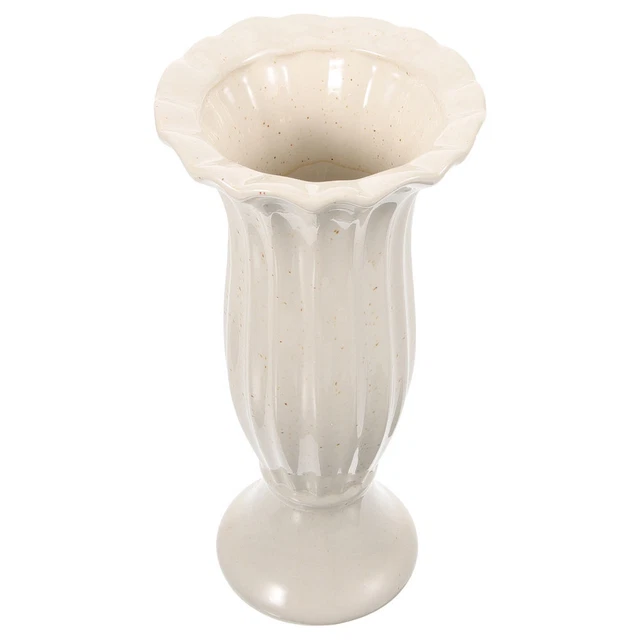 Ceramic Cemetery Flowers Flower Vase for Decor Yard Garden