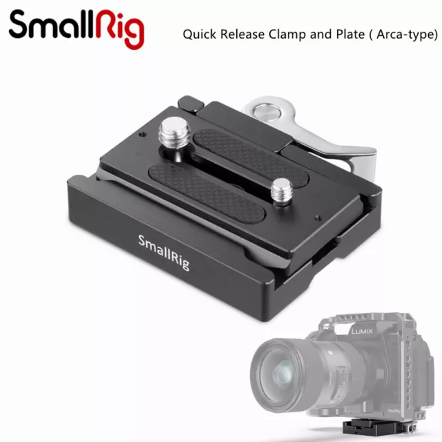 SmallRig Quick Release Clamp and Plate ( for Arca Swiss ) W/1/4 3/8 Thread 2144B