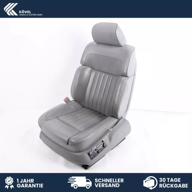Sitz vorn links Fahrersitz Leder Grau Massage belüftet VW Phaeton 3D (GP1)