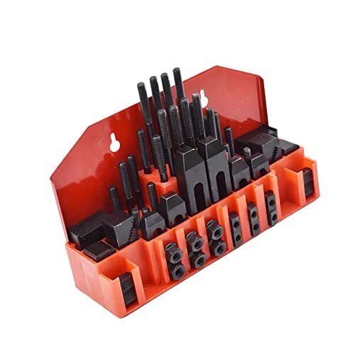58 Pcs Pro-Series 7/16" T-Slot 3/8"-16 Stud Clamping Kit Fit for Bridgeport