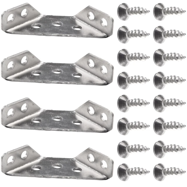 Set Di 16 Connettori Cabochon In Acciaio Inossidabile Dorato - 8