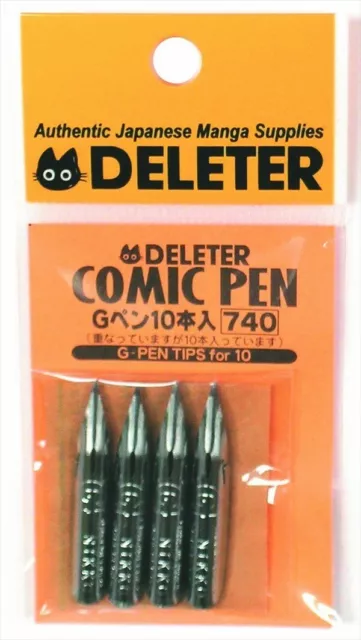 DELETER G-Pen Inis 10 Piezas Manga Comics Suministros Bolígrafo Japón Nuevo