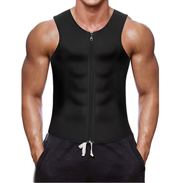 NEOPRENE SWEAT VEST Elastic Men Sauna Fitness Vest for Daily Wear ...