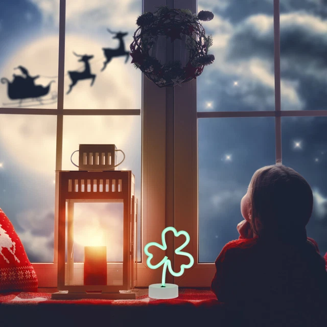 NEON SIGN SIGNS Wall Decor Green Table Lamp Desktop Decoration £12.89