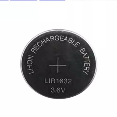 Set di 2 batterie a bottone ricaricabili LIR2450 3,6 V LI-ION Coin