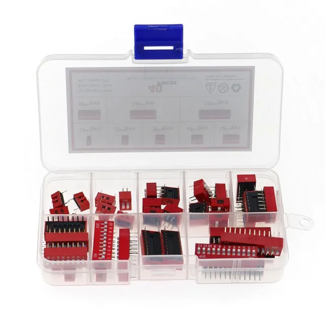 Dia-Typ Dip-Schalter Rot Kippschalter Verschiedene Bausatz  Arduino