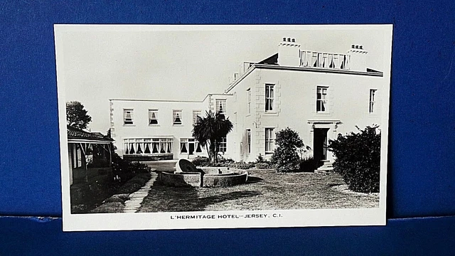 JERSEY CHANNEL ISLANDS Postcard L'Hermitage Hotel 1960's Real