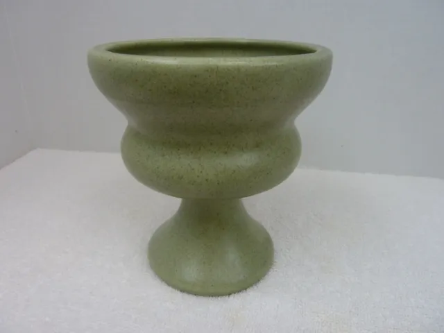HAEGER Vase Pedestal Planter Urn Pottery Green  Sage
