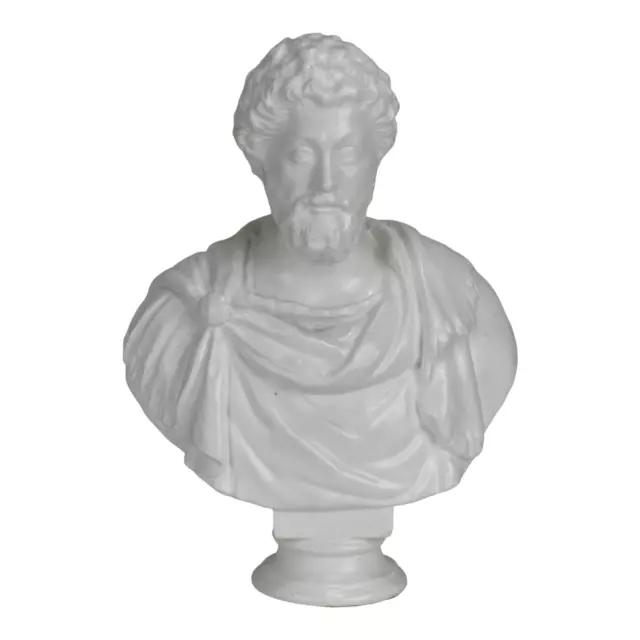 Marcus Aurelius Roman Emperor Stoic Philosopher Bust Head Portrait Sculpture
