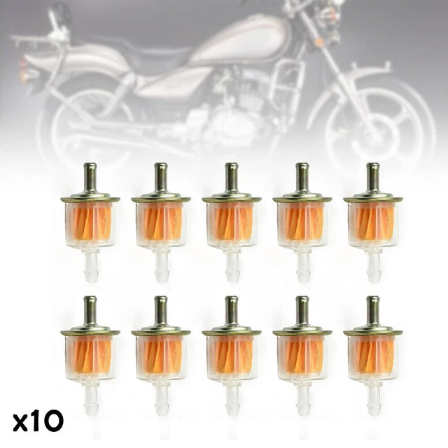10x Universel Essence Inline Filtre à Grand Pièce Voiture for 1/4 5/16 Lignes