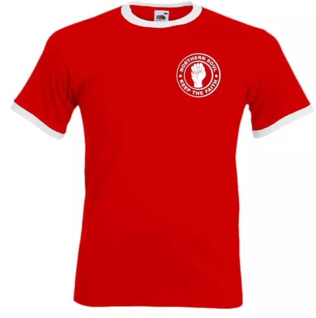 T-shirt Northern Soul Uomo Keep The Faith Music Dance Motown MOD Scooter Petto 2