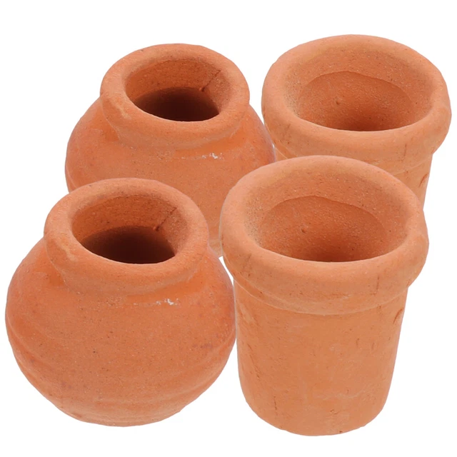 4 Pcs Garden Supply Flowerpot Indoor Planters Ceramic Succulent Plants