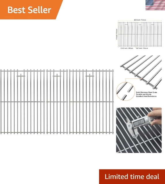 Weber Griglia Di Ricambio In Acciaio Inox 70372 Per Barbecue Summit Series - Asta 5/16", 29x49 Cm - 2