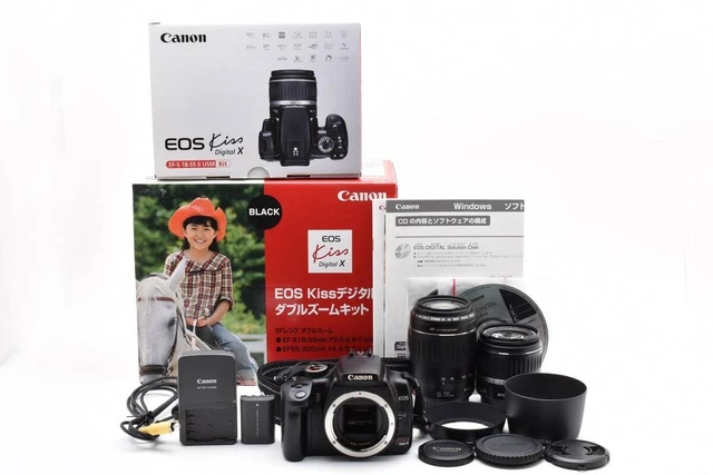 キャノン EOS KissデジタルX、キヤノンズームレンズ35-105mm 中古