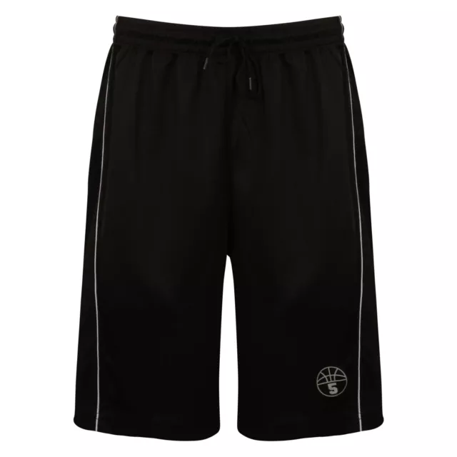 Mens Basketball Shorts NO POCKETS ~ Size 3XS to 3XL, Black Box BLEX