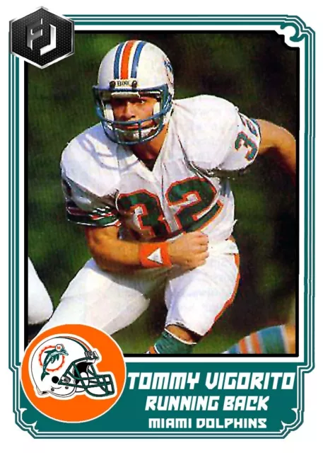 Aceo Tommy Vigorito Miami Dolphins Custom Hand Made Art Card