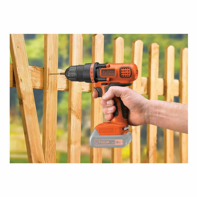 Black+ Decker BDCDD18N 18V Li-Ion Akku-Bohrschrauber (ohne Akku und Ladegerät) 3