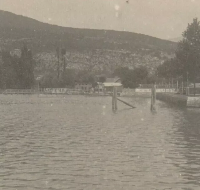 Entrée Lacustre Lac Du Bourget  Aix Les Bains Savoie Photo 1880 Cabinet 15 X 10