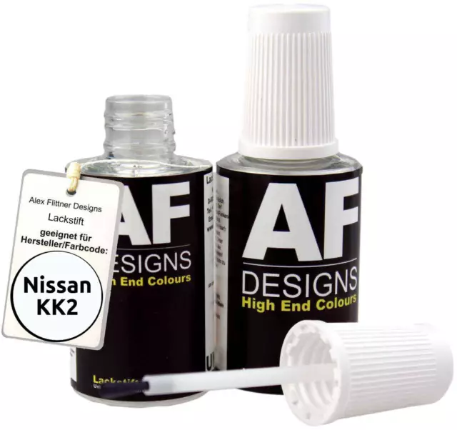 Lackstift für Nissan KK2 Glacier White schnelltrocknend 20x20ml Autolack