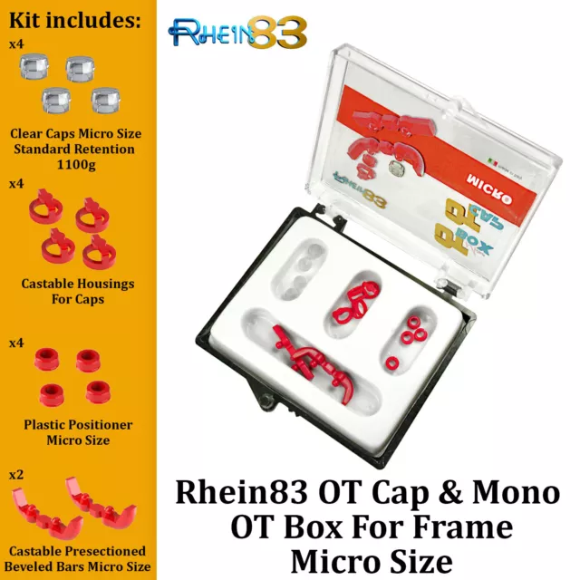 RS Dental Implant OT Cap Micro Mono Frame Castable Ball Attachment Kit