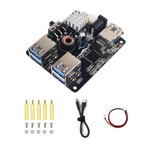 USB 3.0 HUB Expansion Board 4 Port for Robot Car Raspberry Pi JETSON NANO AUS