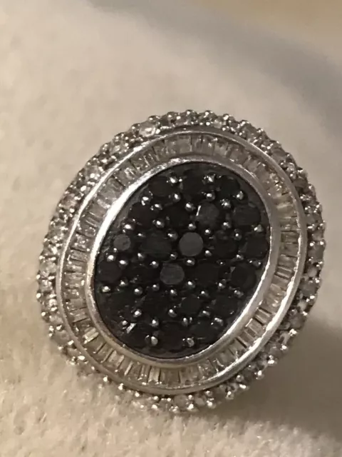 Beautiful 1.00 Ct Black Diamond Ring Quality AAA Certified ! Anniversary gift