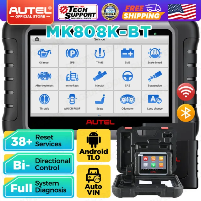 Autel MaxiCom MK808K-BT PRO Bidirectional Diagnostic Tool Full System Scanner