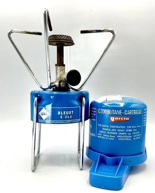 VINTAGE CAMPING GAZ Bleuet S200 Butane Camp Stove Hiking Camping New
