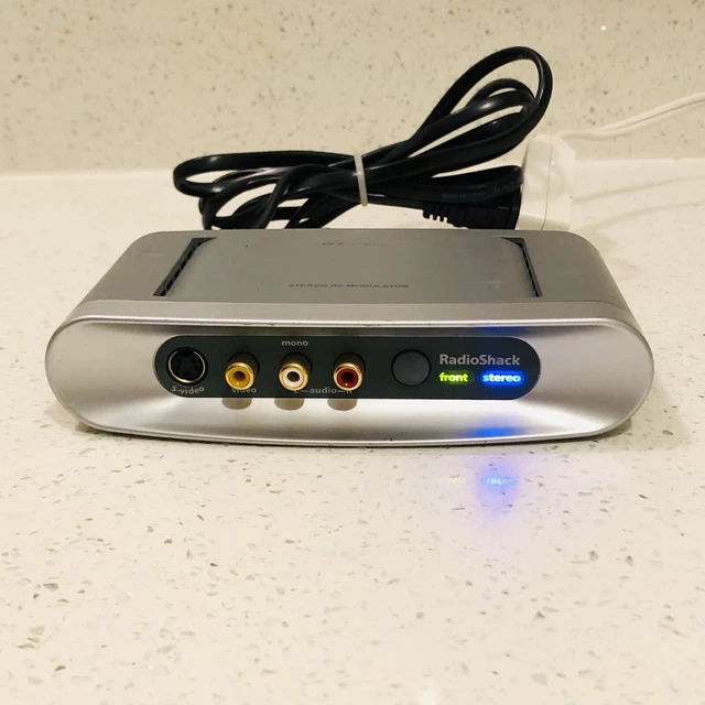 Radio Shack Stereo RF Modulator, Audio-Video Product Tested Works Great