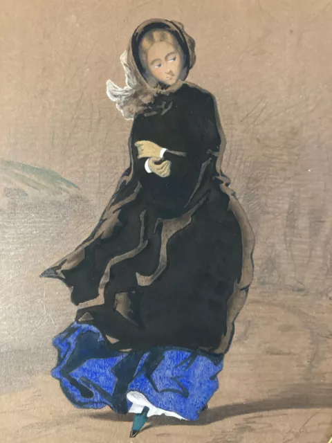 Peinture Gouache – Personnage De Nain – Style Art Brut/Outsider – Années 1980
