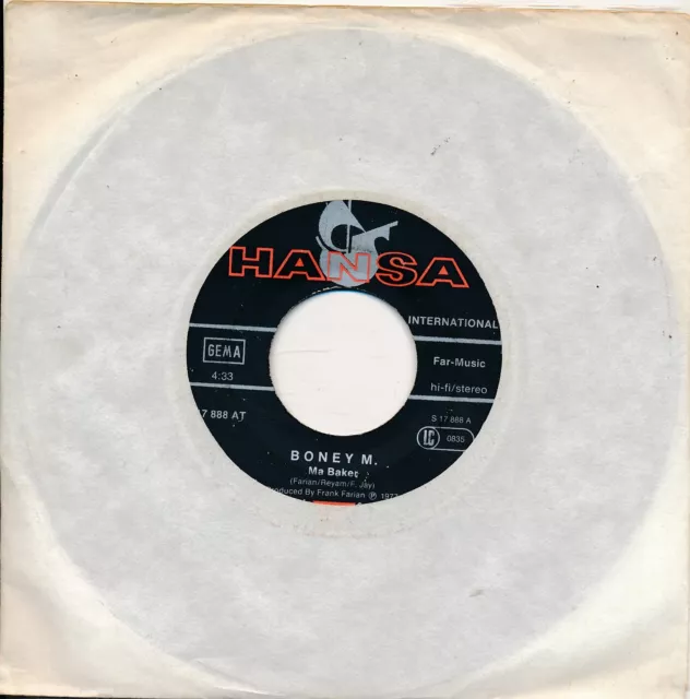 Ma Baker - Boney M. - LC Single 7" Vinyl 261/18