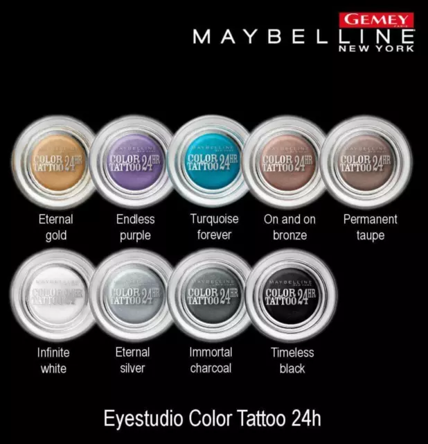Ombre à paupières Eyestudio Color Tattoo 24h Maybelline