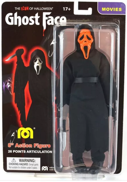 Ghost face 8” Mego Action Figure Orange Icons of Horror Scream