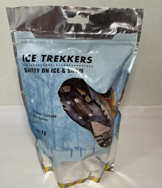 Ice Trekkers, Tungsten Carbide, Shoe & Boot Chains, Snow Crampon Spikes Size XL