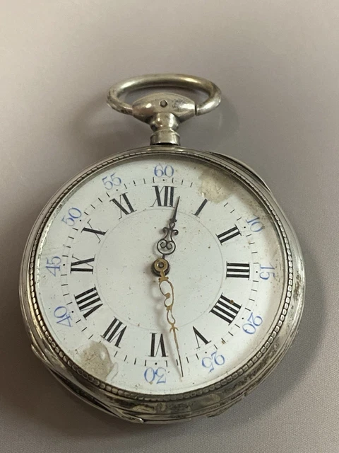 Montre Gousset En Argent à Réparer Ou Pour Pièces - Modèle Ancien - Occasion