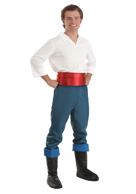 ADULT DISNEY THE Little Mermaid Prince Eric Sailor Costume SIZE S Used ADULT DISNEY THE Little Mermaid Prince Eric Sailor Costume SIZE S Used