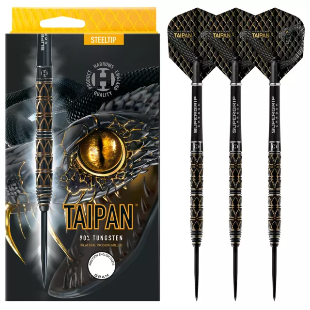 Taipan 90% Tungsten Steel Tip Darts by Harrows