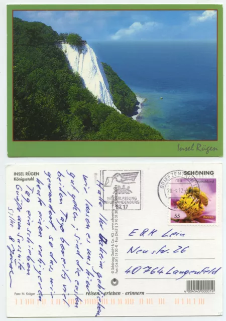 56602 - island of Rügen - king chair - postcard, run