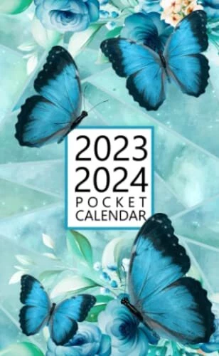 POCKET CALENDAR 2023-2024 for Purse: Small Size Monthly Planner | 24